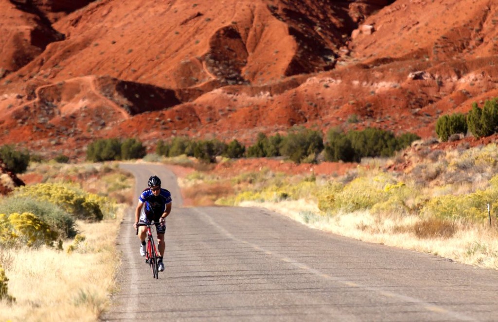 Castle Valley Road Cycling Moab Road Bike Riding on the Castle Valley Road.