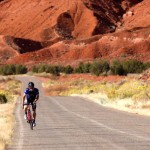 Moab Road Bike Riding on the Castle Valley Road.